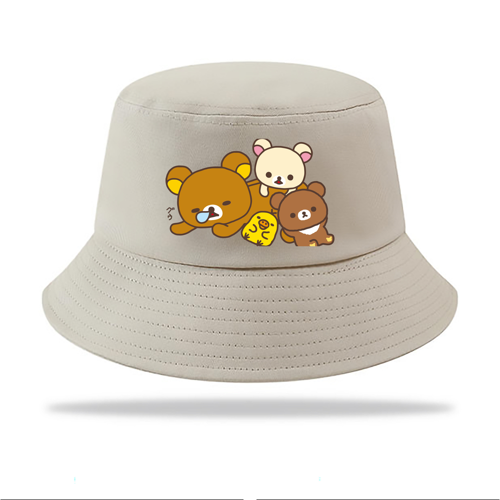 （画像用） リラックマ リラックマ キイロイトリ Rilakkuma Korilakkuma Kiiroitori アウトドア日除けバケットハット